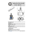 VDI 30. angular tool holder. coupling TOEM. with 20bar internal cooling. with tapered roller bearings