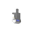 VDI 40, angular tool holder, coupling FLAT(~DIN 1809), with internal cooling