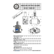 VDI 40. angular tool holder. coupling TOEM. with 80bar internal cooling. with tapered roller bearings