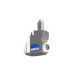 VDI 30, angular&offset tool holder, coupling TOEM, with internal cooling with Tapered roller bearings