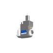 VDI 30, angular&offset tool holder, coupling DIN 1809, with internal cooling with Tapered roller bearings