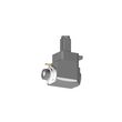 VDI 50, angular tool holder, coupling TOEM, with 80bar internal cooling