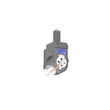 VDI 30, variable angle tool holder, coupling FLAT(~DIN 1809), with internal cooling