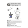 VDI 40. angular tool holder. coupling TOEM. no internal cooling