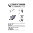 VDI 40. straight tool holder. coupling DIN 5480 Sauter synchron . no internal cooling