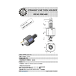 VDI 30. straight tool holder. coupling DIN 5480 Sauter synchron . no internal cooling