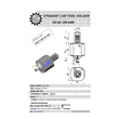 VDI 40. straight tool holder. coupling DIN 5480 Sauter synchron . no internal cooling