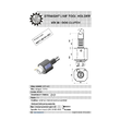 VDI 30. straight tool holder. coupling DOG CLUTCH-INDEX/TRAUB. no internal cooling