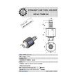 VDI 30. straight tool holder. coupling TOEM. no internal cooling
