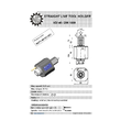 VDI 40. straight tool holder. coupling DIN 1809. no internal cooling