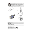VDI 40. straight tool holder. coupling DOG CLUTCH-INDEX/TRAUB. no internal cooling