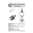 VDI 40. straight tool holder. coupling DIN 5480 Sauter synchron . no internal cooling