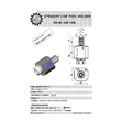 VDI 40. straight tool holder. coupling DIN 1809. no internal cooling