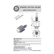 VDI 40. straight tool holder. coupling DOG CLUTCH-INDEX/TRAUB. no internal cooling