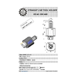 VDI 40. straight tool holder. coupling DIN 5480 Sauter synchron . no internal cooling