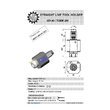 VDI 40. straight tool holder. coupling TOEM. no internal cooling