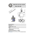 VDI 40. angular tool holder. coupling DIN 1809. no internal cooling