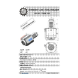 VDI 50. straight tool holder. coupling TOEM. with 80bar internal cooling. heavy duty