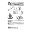 VDI 40. angular tool holder. coupling DIN 1809. with 80bar internal cooling. with tapered roller bearings
