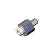 VDI 40, straight tool holder, coupling DIN 1809, with internal cooling, short