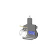 VDI 30, angular tool holder, coupling DIN 1809, with internal cooling