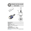 VDI 40. straight tool holder. coupling HAAS. no internal cooling