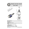 VDI 40. straight tool holder. coupling HAAS. no internal cooling