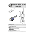 VDI 40. straight tool holder. coupling HAAS. no internal cooling