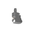 VDI 40, angular&offset tool holder, coupling TOEM, with 80bar internal cooling, with tapered roller bearings