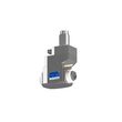 VDI 40, angular&offset tool holder, coupling TOEM, no internal cooling, with tapered roller bearings