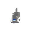 VDI 40, angular&offset tool holder, coupling TOEM, with internal cooling, with tapered roller bearings