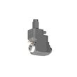VDI 40, angular&offset tool holder, coupling TOEM, with 80bar internal cooling, with tapered roller bearings