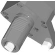 VDI 40, angular tool holder, coupling FLAT(~DIN 1809), no internal cooling