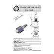 VDI 40. straight tool holder. coupling HAAS. no internal cooling
