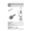 VDI 40. straight tool holder. coupling HAAS. no internal cooling