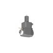 VDI 40, angular tool holder, coupling DIN 5480, no internal cooling, with tapered roller bearings