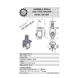 VDI 50. variable angle tool holder. coupling DIN 1809. with 20bar internal cooling
