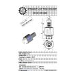 VDI 50. straight tool holder. coupling DIN 5480 Sauter synchron . with 20bar internal cooling