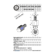VDI 50. straight tool holder. coupling DIN 1809. with 20bar internal cooling