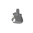 VDI 40, angular tool holder, coupling TOEM, no internal cooling, with tapered roller bearings