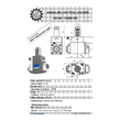 VDI 40. angular tool holder. coupling TOEM. with 80bar internal cooling. with tapered roller bearings