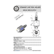 VDI 40. straight tool holder. coupling DOG CLUTCH-INDEX/TRAUB. with 20bar internal cooling