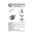 VDI 40. straight tool holder. coupling DIN 1809. with 20bar internal cooling