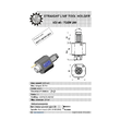 VDI 40. straight tool holder. coupling TOEM. with 20bar internal cooling