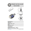 VDI 40. straight tool holder. coupling DIN 5480 Sauter synchron . with 20bar internal cooling