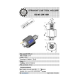 VDI 40. straight tool holder. coupling DIN 1809. with 20bar internal cooling