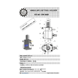 VDI 40. angular tool holder. coupling DIN 5480 Sauter synchron . no internal cooling