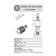 VDI 40. angular tool holder. coupling DIN 5480 Sauter synchron . no internal cooling