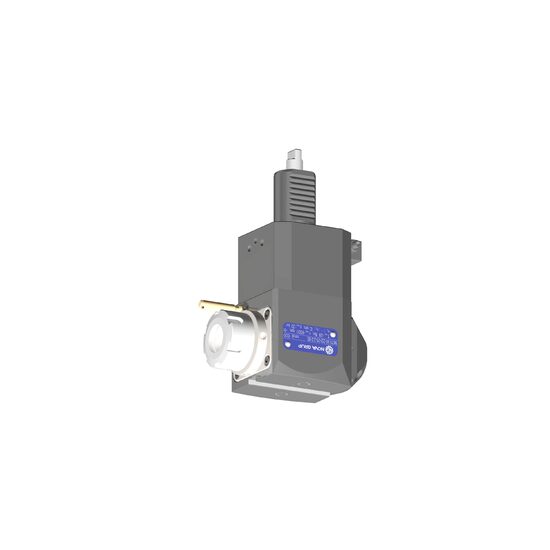 VDI 30, angular tool holder, coupling DIN 1809, with internal cooling