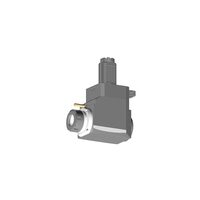 VDI 50, angular tool holder, coupling TOEM, with 80bar internal cooling
